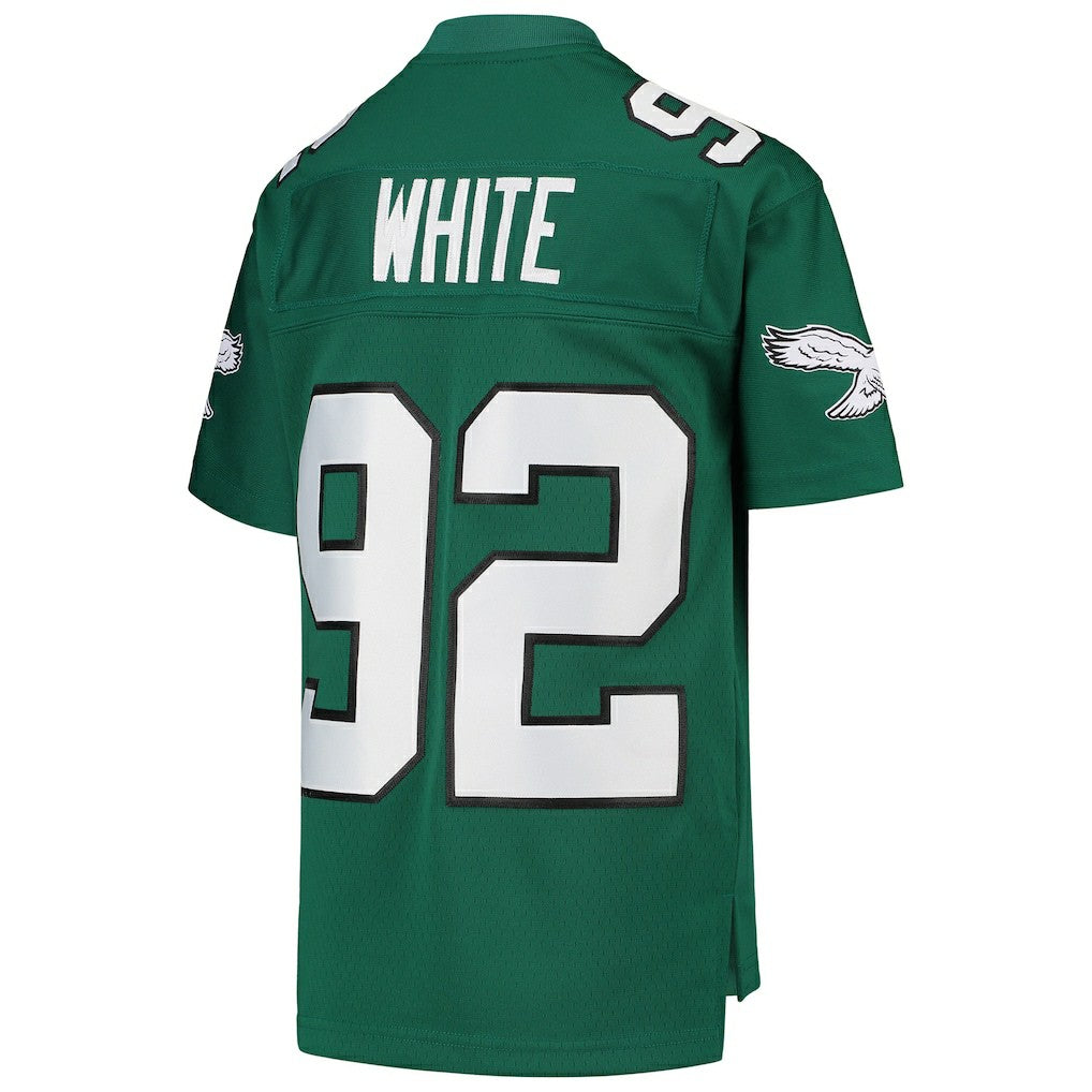Reggie White Philadelphia Eagles Youth 1990 Legacy Retired Player Jersey Green | Mitchell & Ness