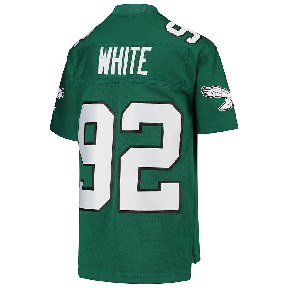Reggie White Philadelphia Eagles Youth 1990 Legacy Retired Player Jersey Green | Mitchell & Ness