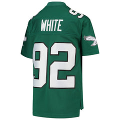 Reggie White Philadelphia Eagles Youth 1990 Legacy Retired Player Jersey Green | Mitchell & Ness