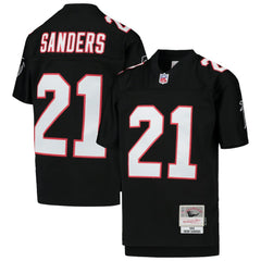 Deion Sanders Atlanta Falcons Youth 1992 Legacy Retired Player Jersey Black | Mitchell & Ness