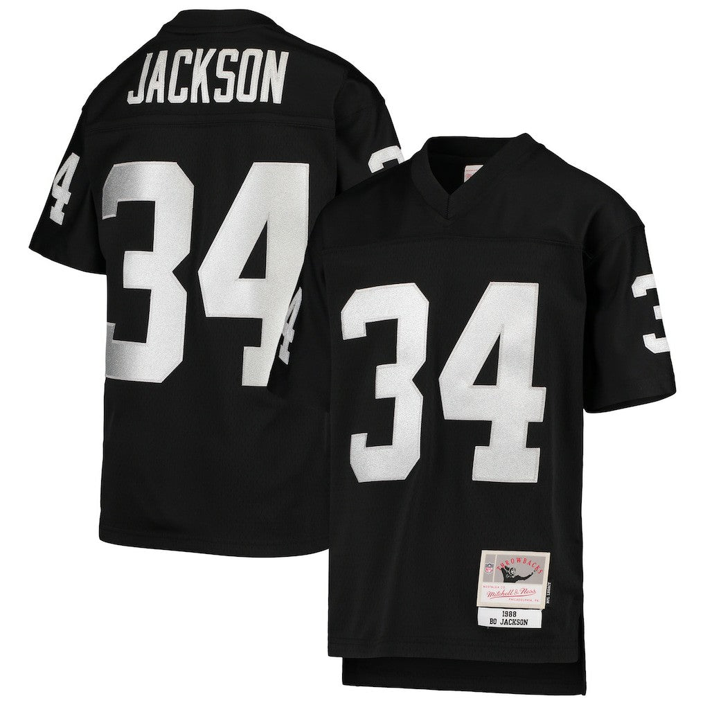 Bo Jackson Las Vegas Raiders Youth 1988 Legacy Retired Player Jersey Black | Mitchell & Ness