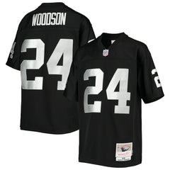 Charles Woodson Las Vegas Raiders Youth 1998 Legacy Retired Player Jersey Black | Mitchell & Ness