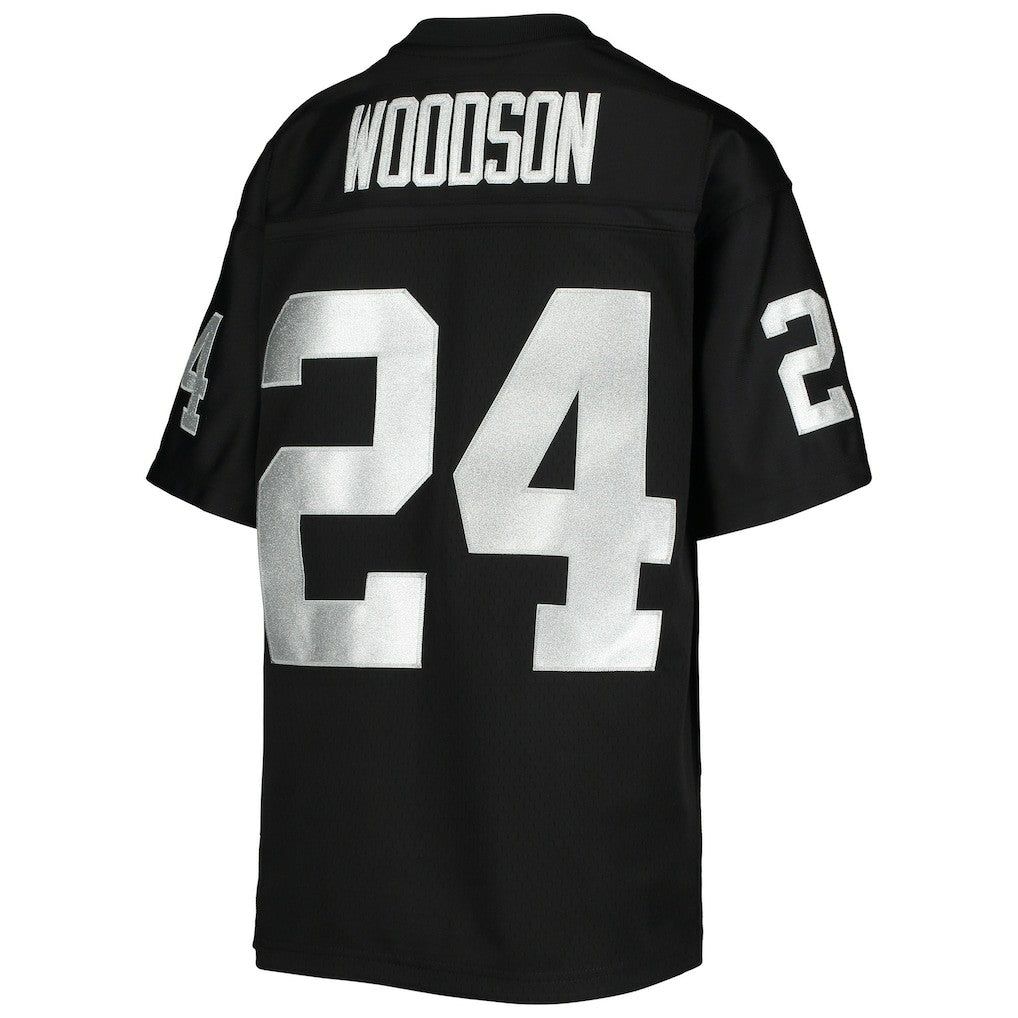 Charles Woodson Las Vegas Raiders Youth 1998 Legacy Retired Player Jersey Black | Mitchell & Ness