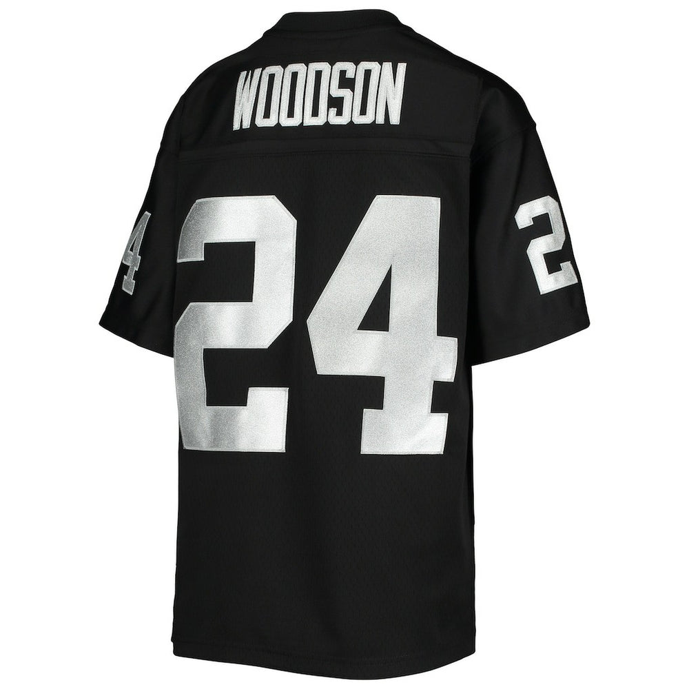 Charles Woodson Las Vegas Raiders Youth 1998 Legacy Retired Player Jersey Black | Mitchell & Ness