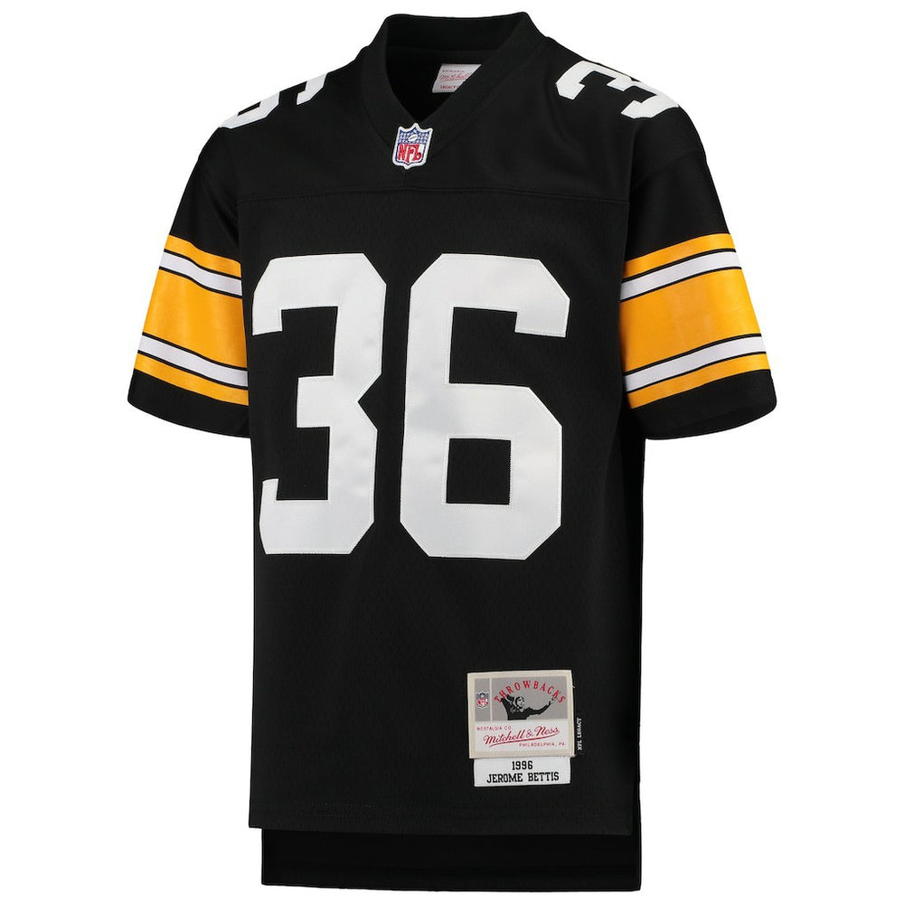 Jerome Bettis Pittsburgh Steelers Youth 1996 Legacy Retired Player Jersey Black | Mitchell & Ness