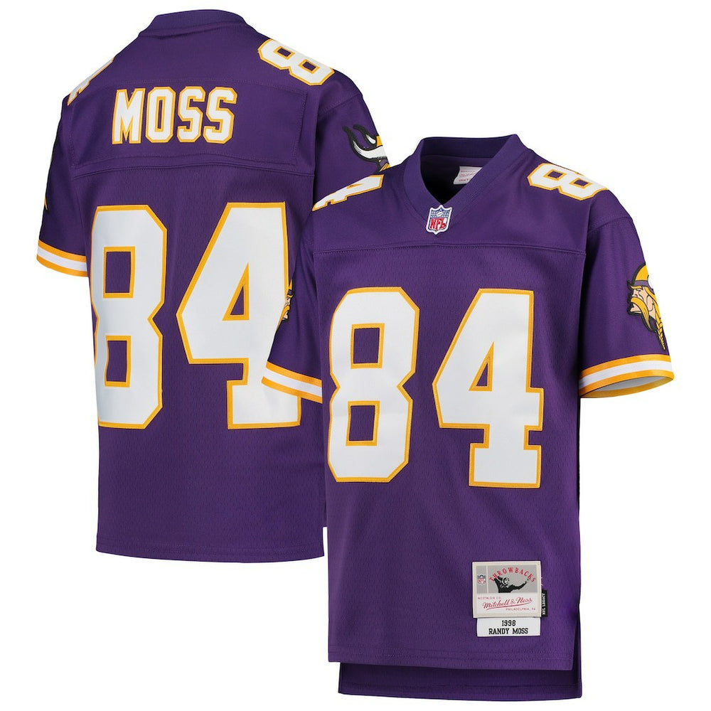 Randy Moss Minnesota Vikings Youth 1998 Legacy Retired Player Jersey Purple | Mitchell & Ness