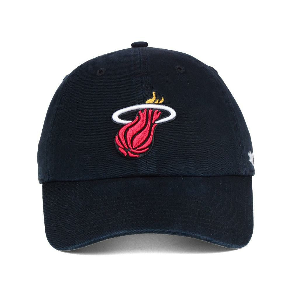 Miami Heat '47 Core Logo Clean Up Adjustable Hat Black - NBA