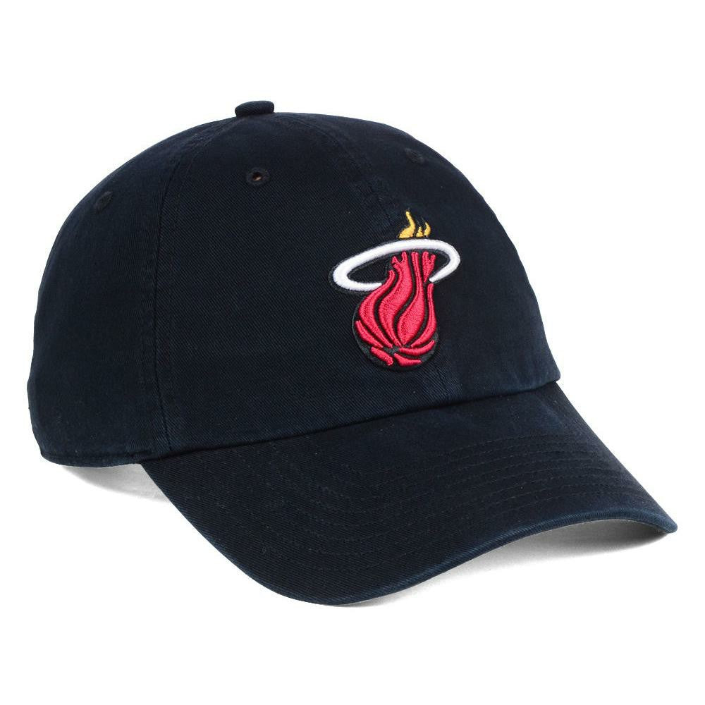 Miami Heat '47 Core Logo Clean Up Adjustable Hat Black - NBA