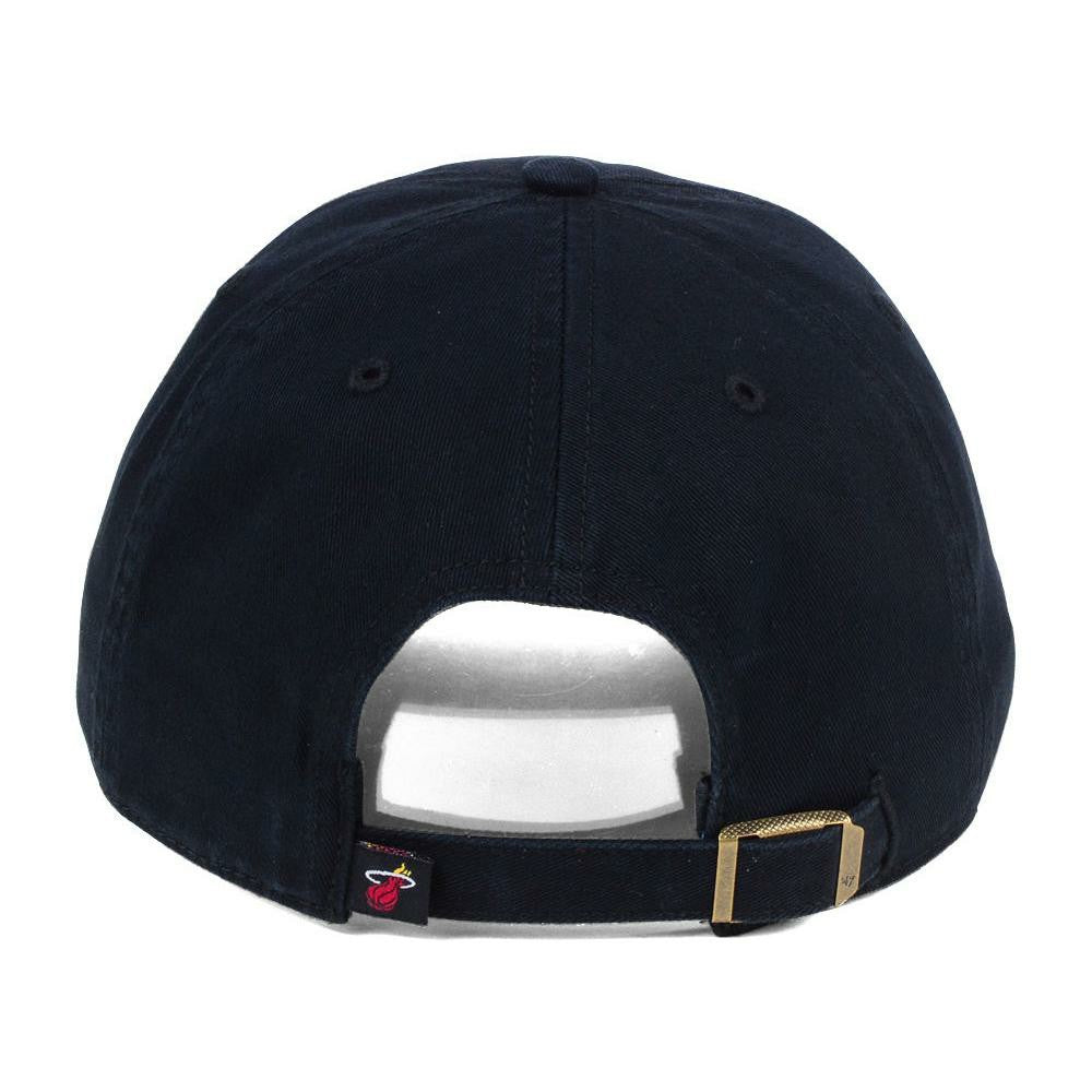 Miami Heat '47 Core Logo Clean Up Adjustable Hat Black - NBA