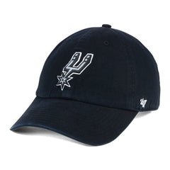 San Antonio Spurs '47 Core Logo Clean Up Adjustable Hat Black - NBA