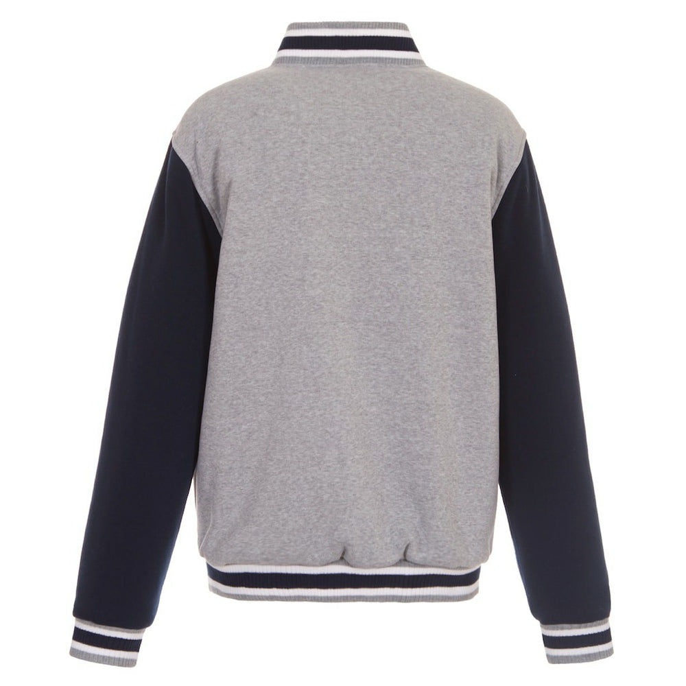 Dallas Cowboys JH Design Reversible Two Tone Fleece Jacket Gray/Navy | NFL