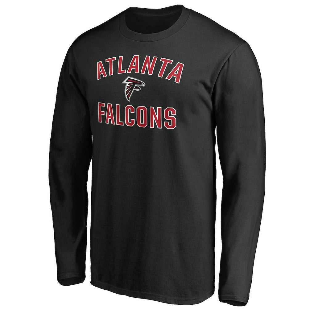 Atlanta Falcons Victory Arch Long Sleeve T-Shirt Black | NFL