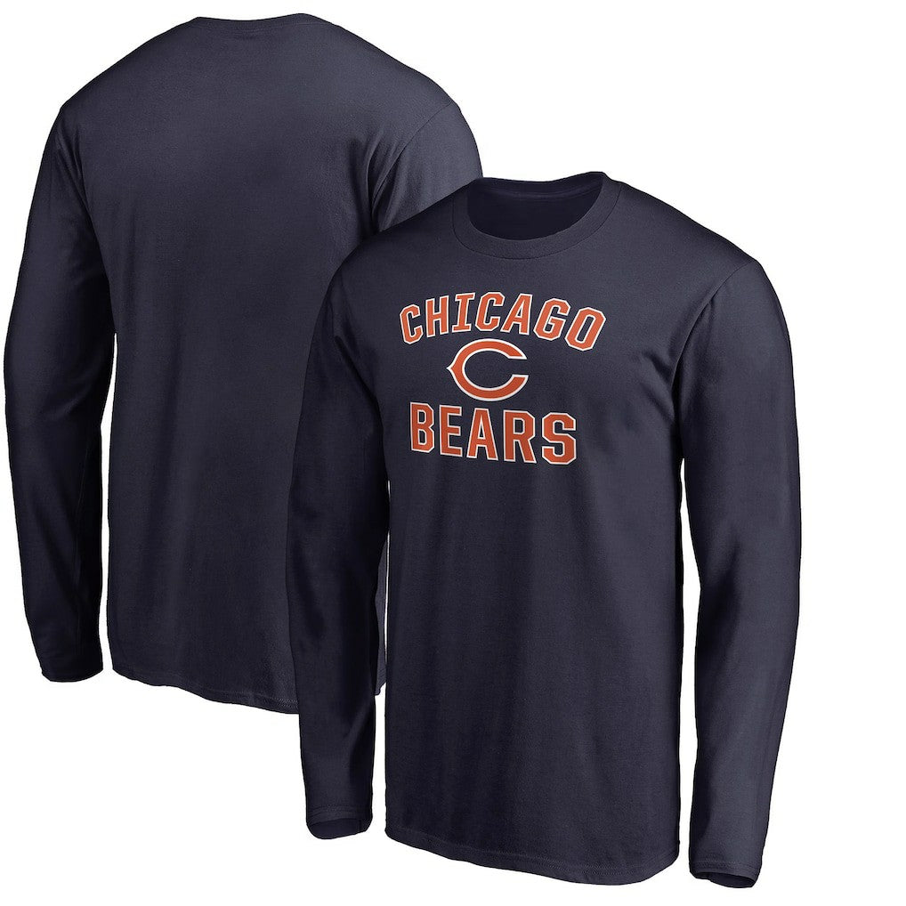 Chicago Bears Victory Arch Long Sleeve T-Shirt Navy | NFL