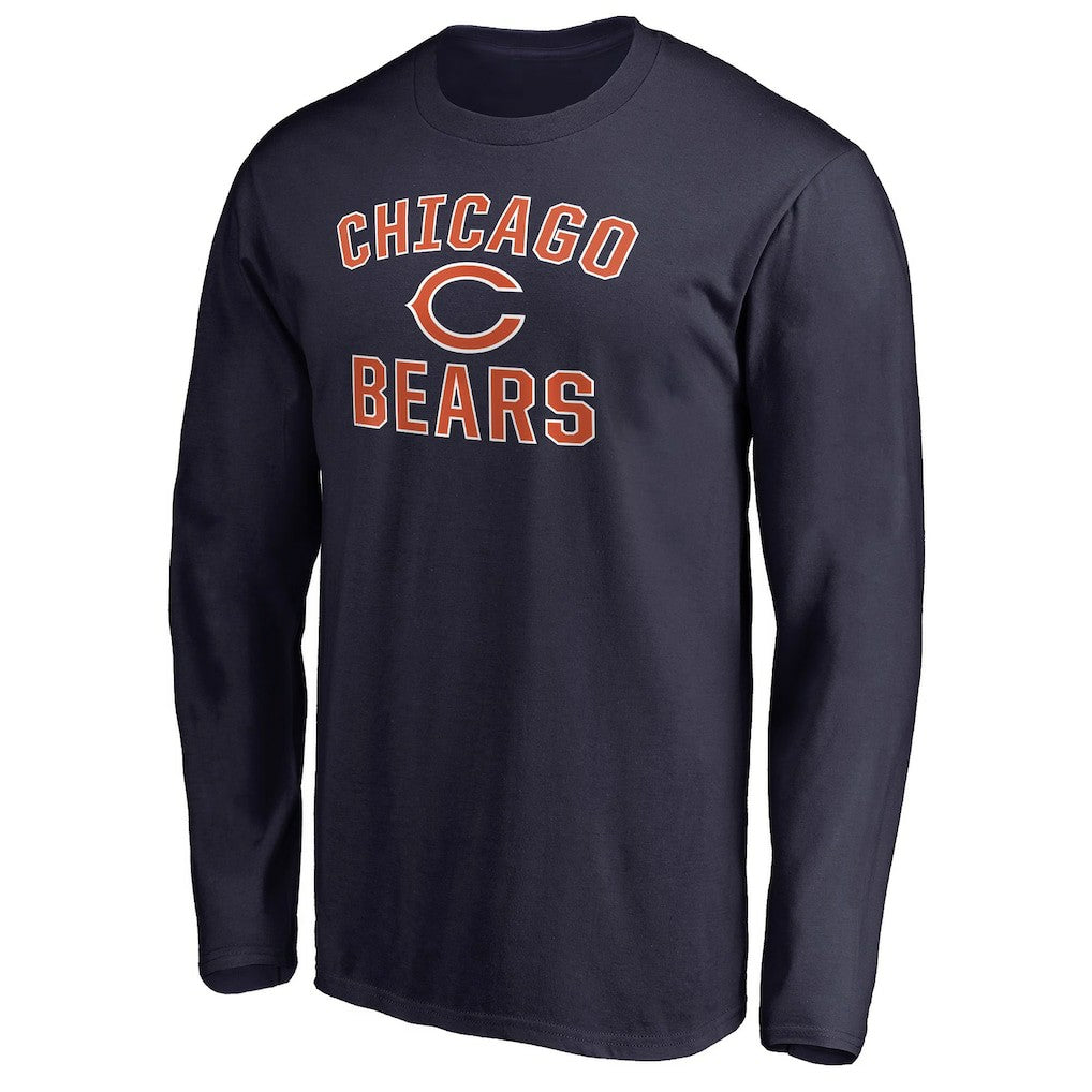 Chicago Bears Victory Arch Long Sleeve T-Shirt Navy | NFL