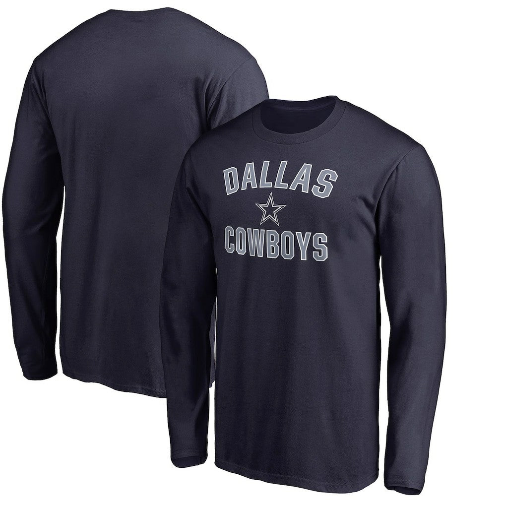 Dallas Cowboys Victory Arch Long Sleeve T-Shirt Navy | NFL
