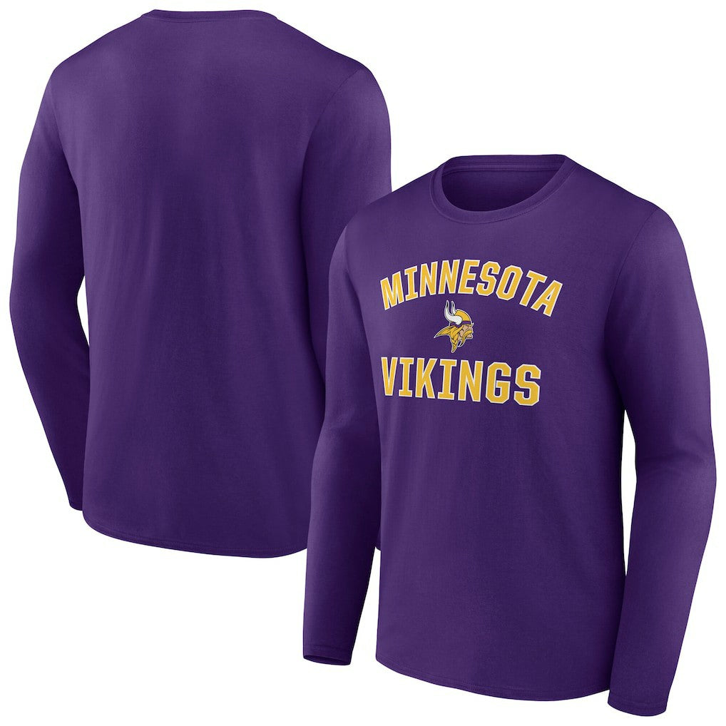 Minnesota Vikings Victory Arch Long Sleeve T-Shirt Purple | NFL