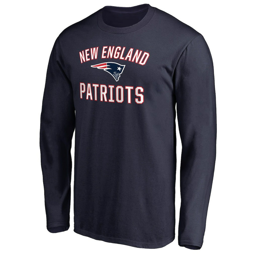 New England Patriots Victory Arch Long Sleeve T-Shirt Navy | NFL