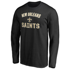 New Orleans Saints Victory Arch Long Sleeve T-Shirt Black | NFL