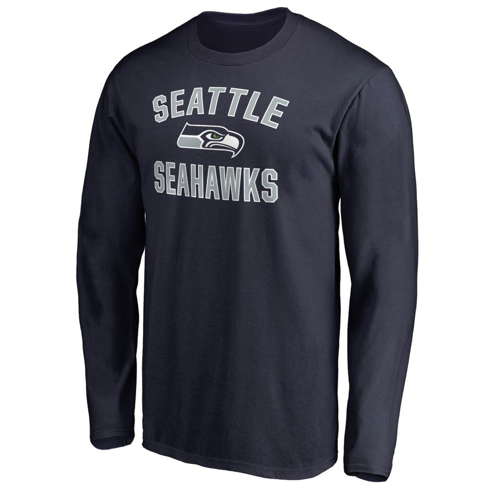 Seattle Seahawks Victory Arch Long Sleeve T-Shirt College Navy | NFL