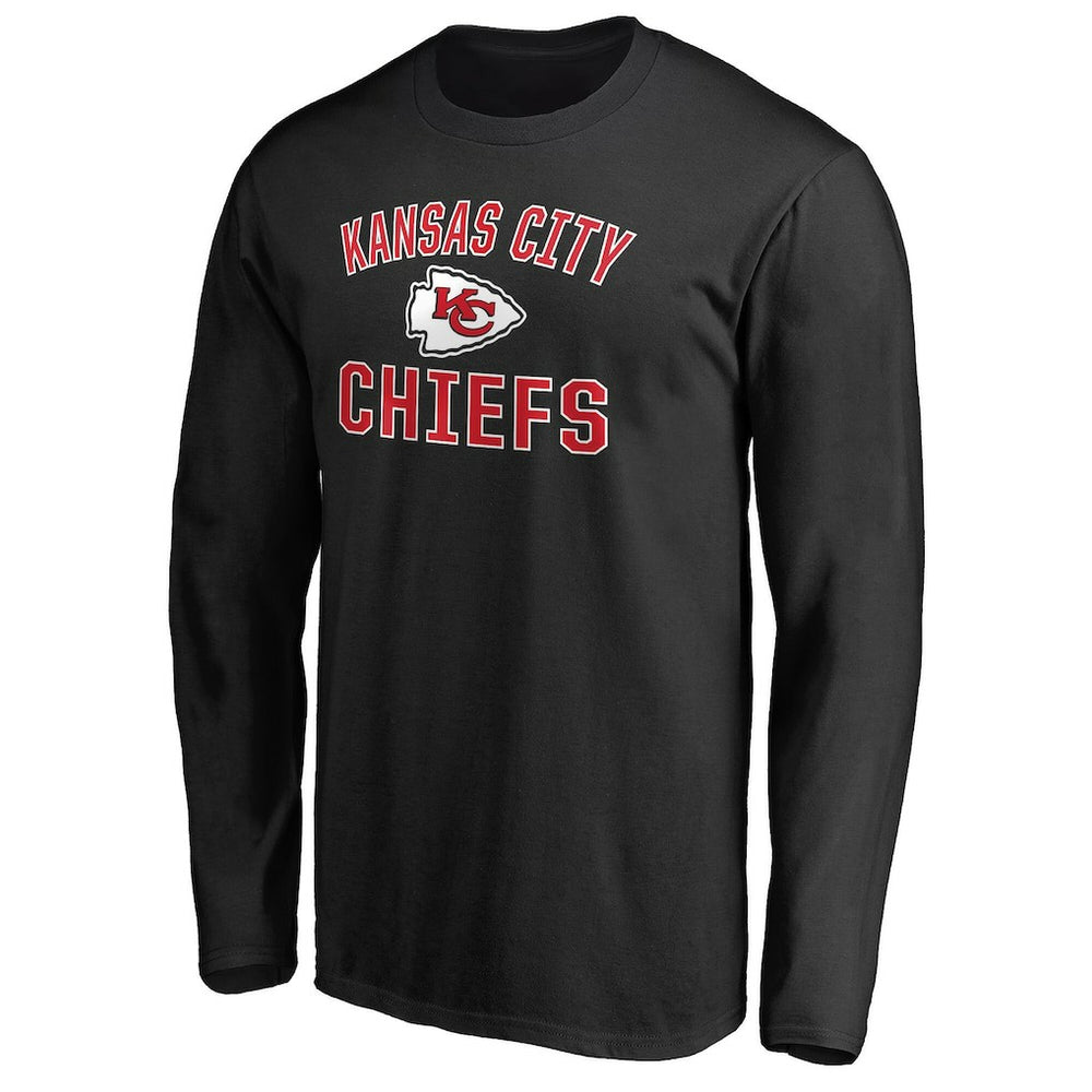 Kansas City Chiefs Victory Arch Long Sleeve T-Shirt Black | NFL