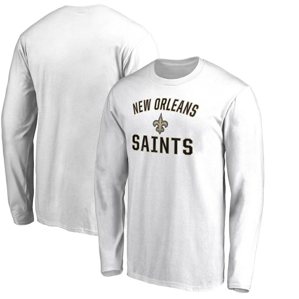 New Orleans Saints Victory Arch Long Sleeve T-Shirt White | NFL