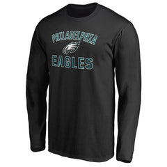 Philadelphia Eagles Victory Arch Long Sleeve T-Shirt Black | NFL