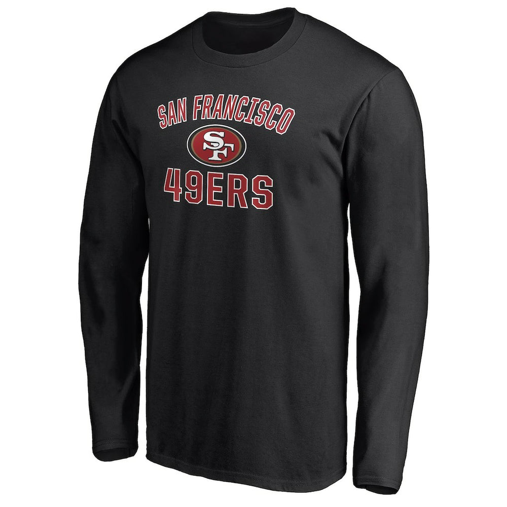 San Francisco 49ers Victory Arch Long Sleeve T-Shirt Black | NFL