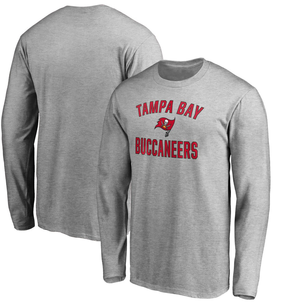 Tampa Bay Buccaneers Victory Arch Long Sleeve T-Shirt Heathered Gray | NFL