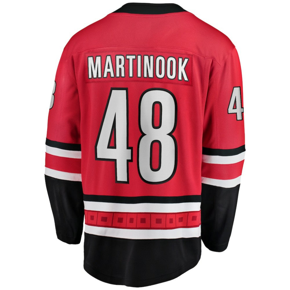 Jordan Martinook Carolina Hurricanes Fanatics Alternate Breakaway Player Jersey - Red - NHL