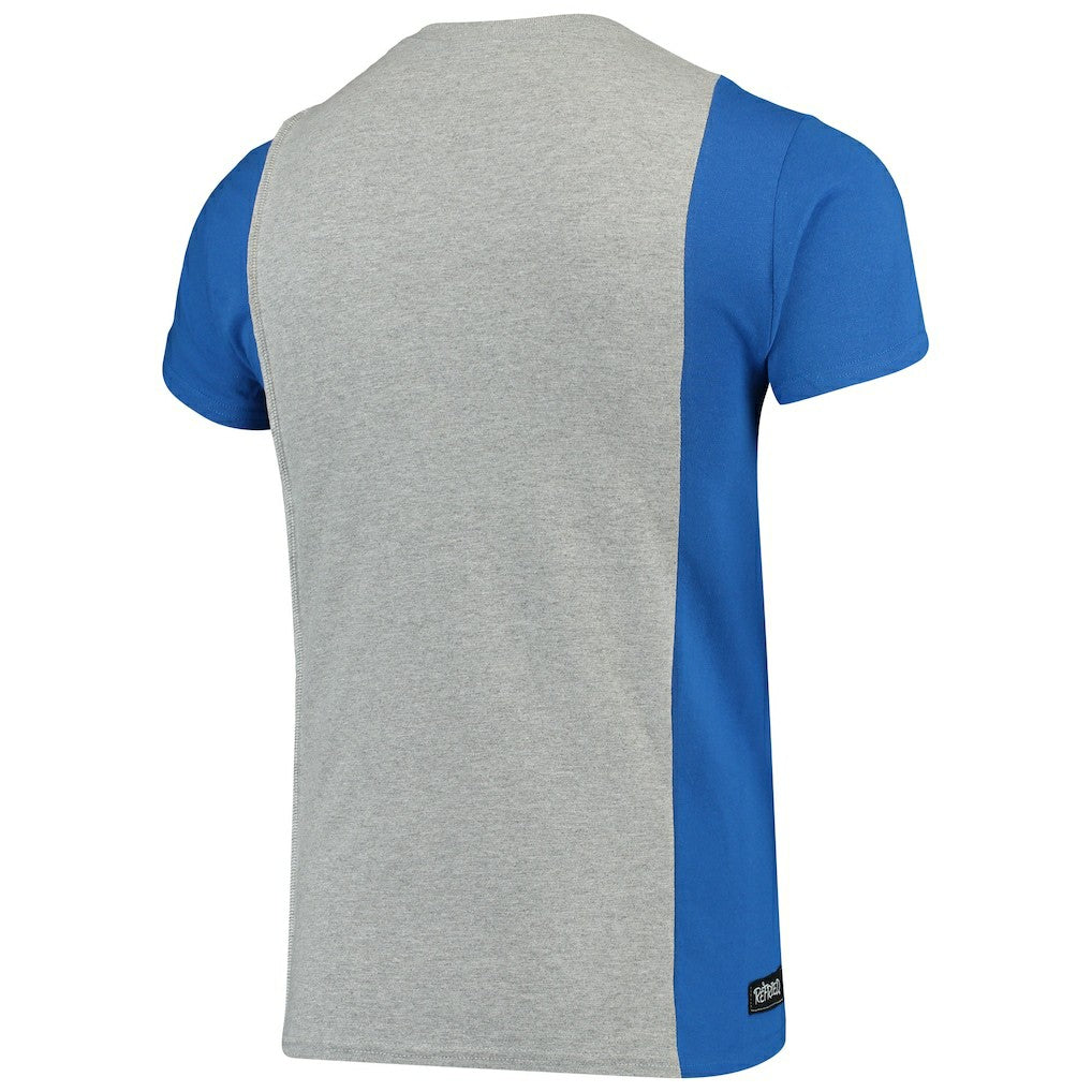 Indianapolis Colts Refried Apparel Sustainable Upcycled Split T-Shirt Gray/Royal | NFL