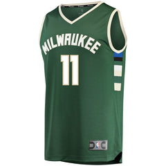 Brook Lopez Milwaukee Bucks Fast Break Replica Player Jersey Green Icon Edition - NBA