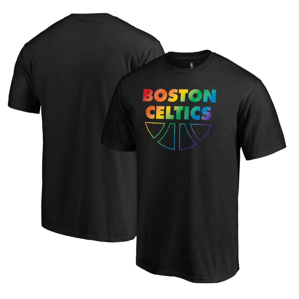 Boston Celtics Team Pride Wordmark T-Shirt Black - NBA