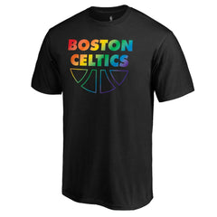 Boston Celtics Team Pride Wordmark T-Shirt Black - NBA