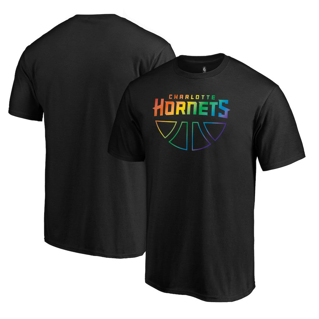 Charlotte Hornets Team Pride Wordmark T-Shirt Black - NBA