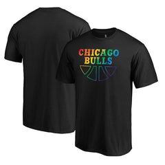 Chicago Bulls Team Pride Wordmark T-Shirt Black - NBA