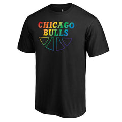 Chicago Bulls Team Pride Wordmark T-Shirt Black - NBA