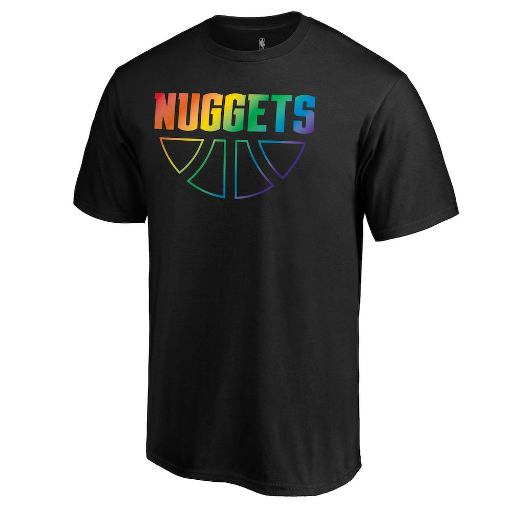 Denver Nuggets Team Pride Wordmark T-Shirt Black - NBA