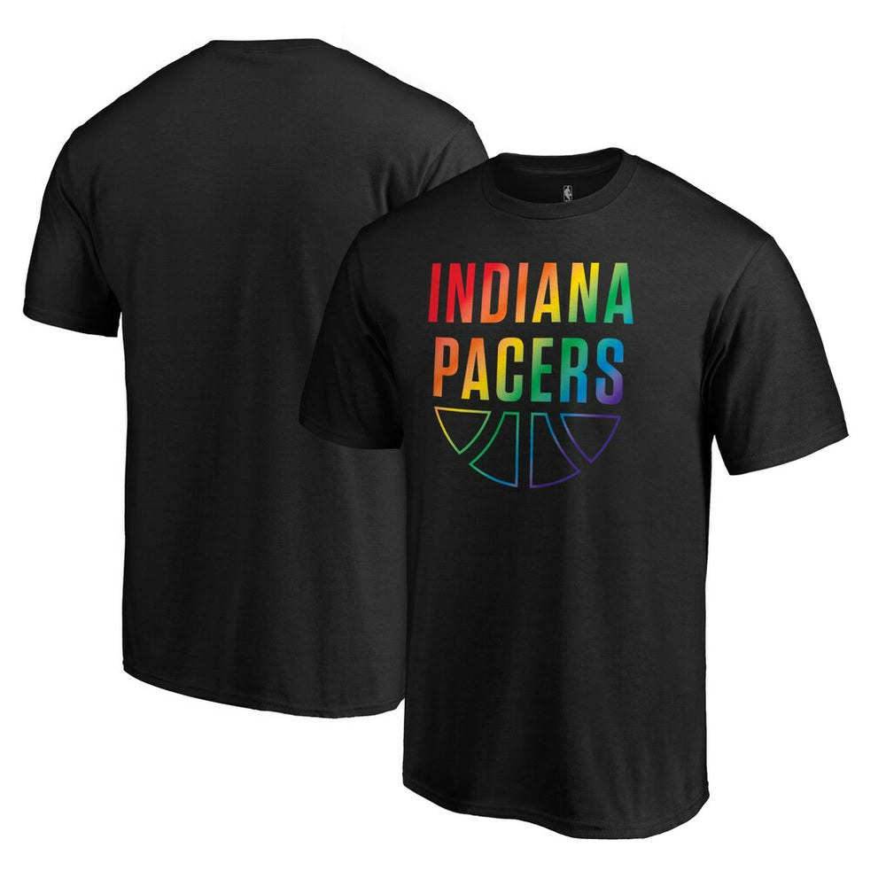 Indiana Pacers Team Pride Wordmark T-Shirt Black - NBA