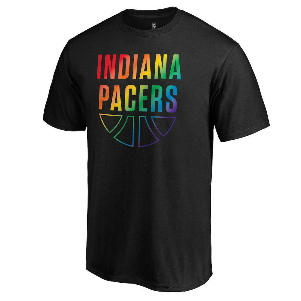 Indiana Pacers Team Pride Wordmark T-Shirt Black - NBA