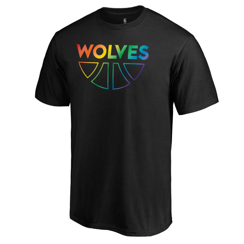 Minnesota Timberwolves Team Pride Wordmark T-Shirt Black - NBA