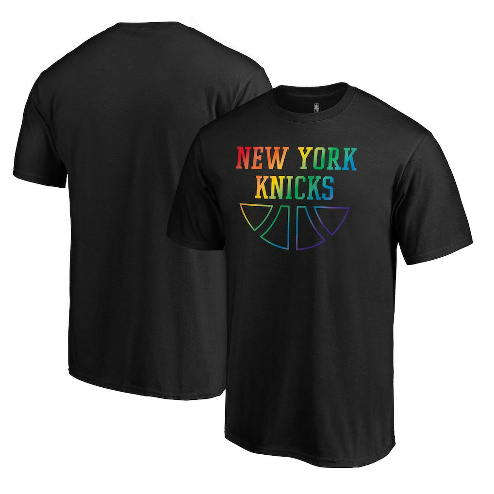 New York Knicks Team Pride Wordmark T-Shirt Black - NBA