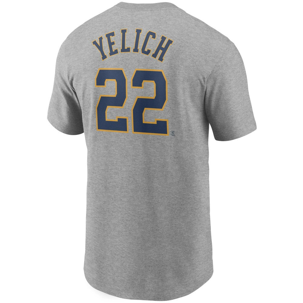 Christian Yelich Milwaukee Brewers Nike Name & Number T-Shirt - MLB