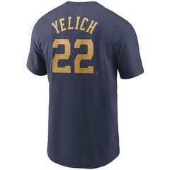 Christian Yelich Milwaukee Brewers Nike Name & Number T-Shirt - MLB