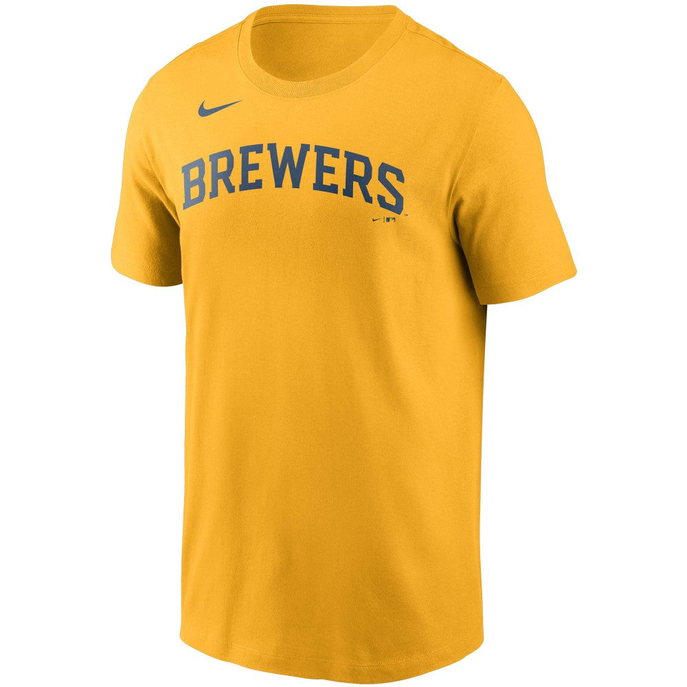 Christian Yelich Milwaukee Brewers Nike Name & Number T-Shirt - MLB