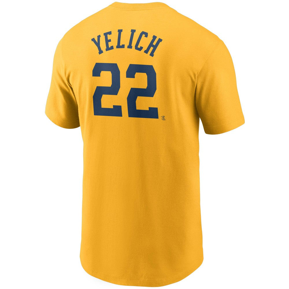 Christian Yelich Milwaukee Brewers Nike Name & Number T-Shirt - MLB