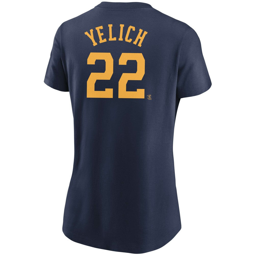 Christian Yelich Milwaukee Brewers Nike Women's Name & Number T-Shirt - MLB