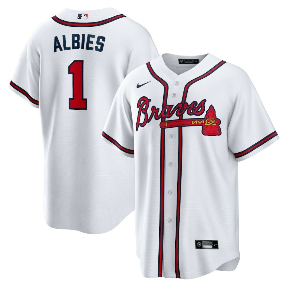 Ozzie Albies Atlanta Braves Nike Home Replica Player Name Jersey - MLB