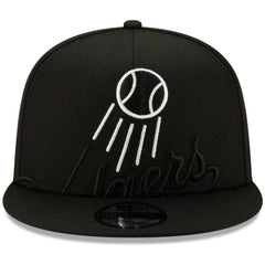 Los Angeles Dodgers New Era Monochrome Logo Elements 9FIFTY Adjustable Snapback Hat - MLB