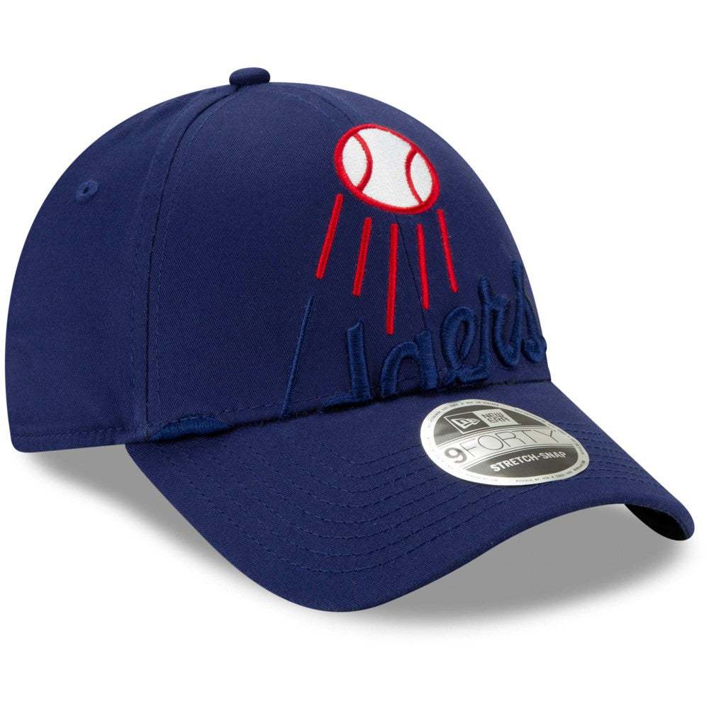 Los Angeles Dodgers New Era Logo Elements Stretch Snapback 9FORTY Adjustable Hat - MLB