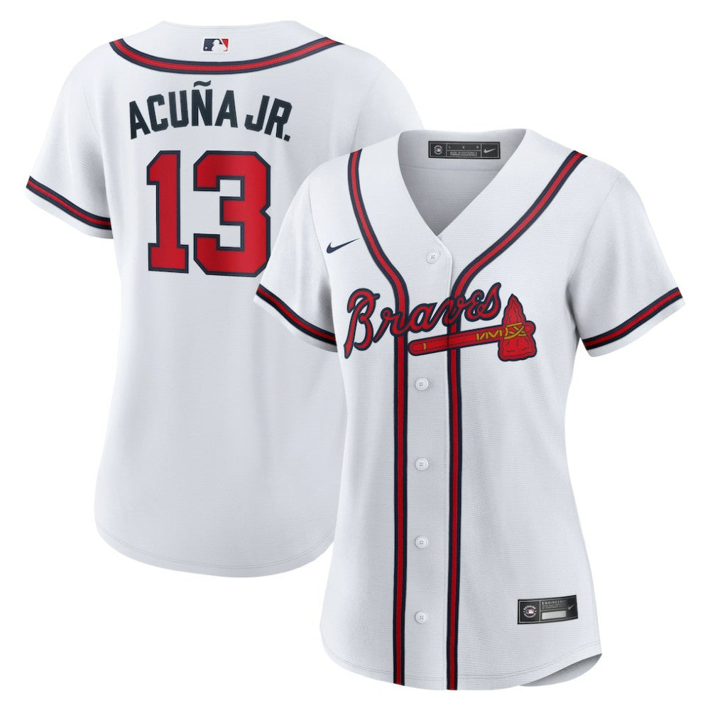 Ronald Acuna Jr. Atlanta Braves Nike Women's Home Replica Player Jersey - MLB